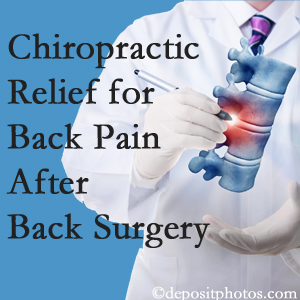 Executive Chiropractic of Iowa offers back pain relief to patients who have already undergone back surgery and still have pain.